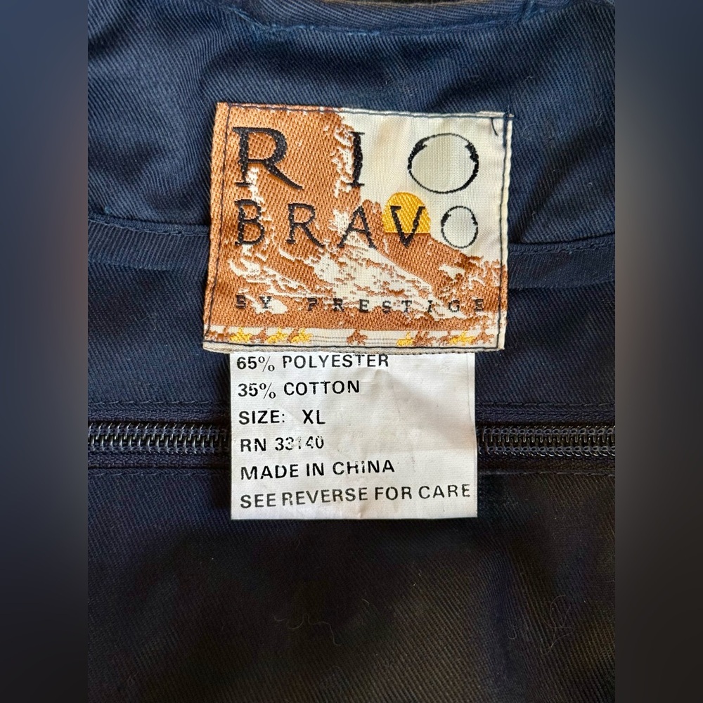 Rio Bravo Prestige Utility Vest XL Black Multi Pocket Fishing Hunting Tactical - Picture 2 of 7